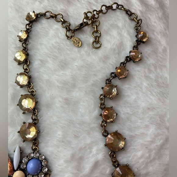 Leslie Danzis Jeweled Bib Statement Necklace - Picture 5 of 7